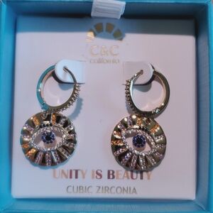 C $ C California Unity is Beauty cubic zirconia earrings